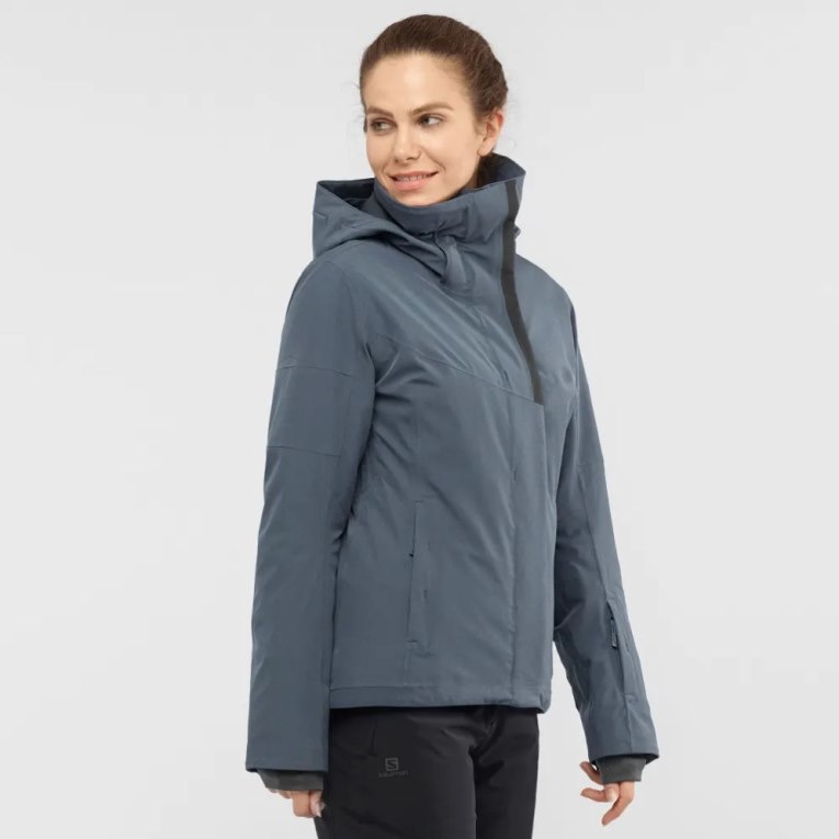 Navy Salomon Speed Women\'s Insulated Jackets | IE MF5703